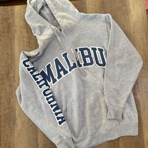 Collegiant style grey hoodie